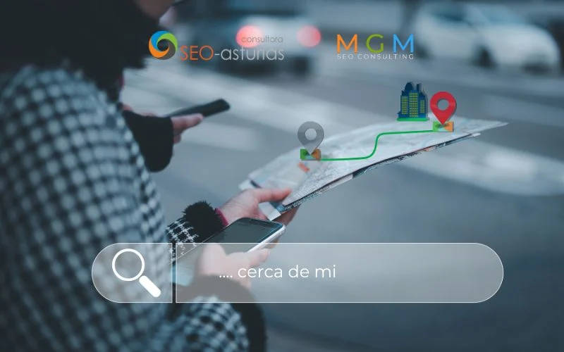 Optimizar las búsquedas locales - SEO-asturias Persona realizando una búsqueda local.